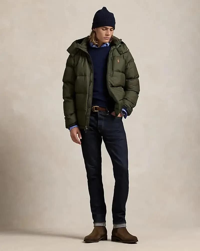 The Gorham Down Jacket RL Olive Green