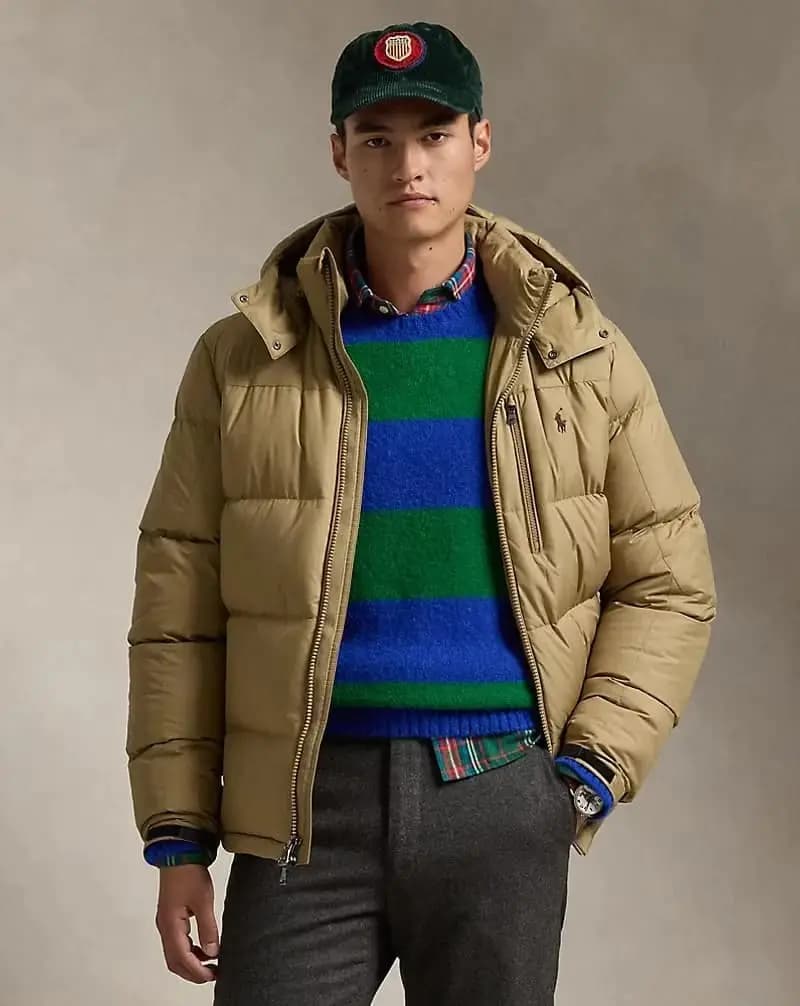 The Gorham Down Jacket RL  Camel Brown